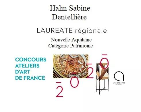 HALM Sabine Dentelle métier d'art Madrigal b concours ateliers d'art de France dentelle