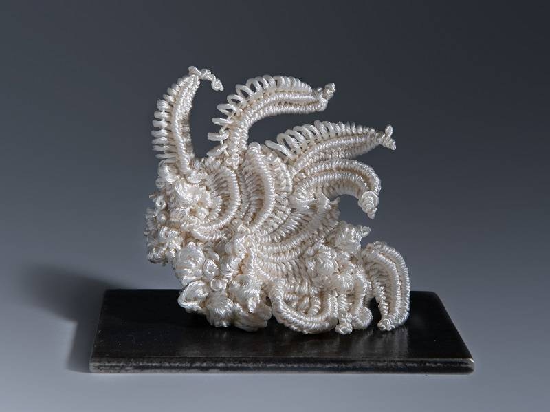 Art textile Sculptures fibre Halm Sabine Galère portugaise