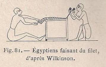 Egyptiens faisant du filet