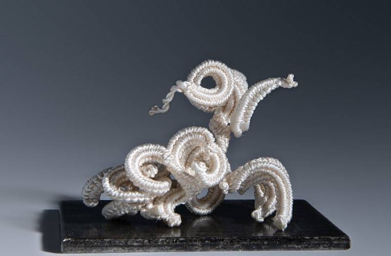 Textile sculptures Sabine Halm Cérianthe 