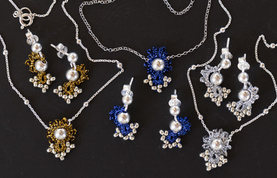 Bijoux fantaisie haut de gamme, dentelle et perles
